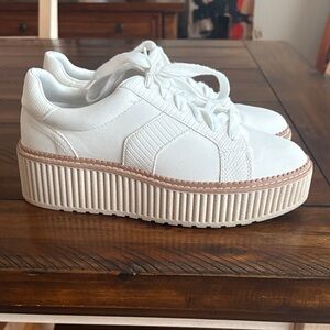 Dolce Vita White Platform Shoes